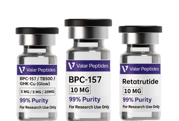 Valar Peptides product vials